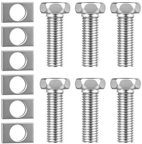 6 Schrauben Muttern für Batterie für Motorrad Roller,Batterie Schrauben Motorrad, Motorrad Batterie Schrauben,6mm Ersatz Schrauben Klemmen für Rollerbatterie Batterie (Schrauben&Muttern)