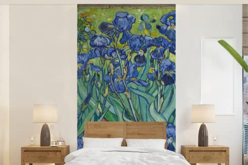 Selbstklebend Tapete Wandpapier Wandaufkleber Fototapete Tapeten Wanddeko 120x240 cm Schwertlilien - Vincent van Gogh