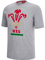 Macron Unisex WRU Merch Ca Lf Cotton Poly Print Gry Mel Ss Feather T-Shirt, grau, XL