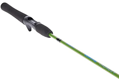 Lew's Crappie Thunder Casting Angelrute, 152 cm, 2-teilige Angelrute, leichte Leistung, schnelle Aktion, Premium 2-teiliger Graphit-Rohling, Eva-Griff in voller Länge, Crappie Thunder Green