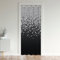 Loussiesd Diamond Doorway Privacy Curtain - Glitter Heat Blocking Blackout Door Cover for Bedroom - Silver Shiny Darkening Panel 150x203cm