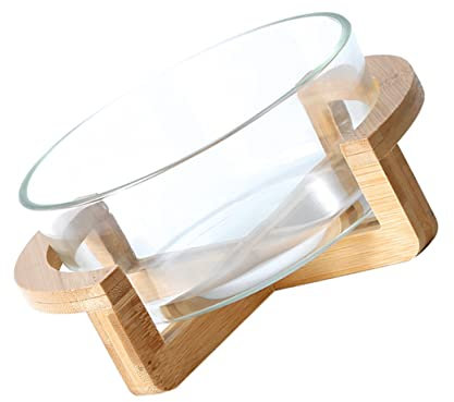 UPKOCH 1 Ensemble Bol Plateau De Légumes Avec Couvercle Shaker À Salade Bol Avec Couvercle Récipients À Collation En Verre Bols À Soupe Bol À Pied Sushi Plateau De Service Bol Avec Base