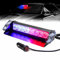 Luce stroboscopica di emergenza a LED 12V barra luminosa di avvertimento con interruttore e ventosa, luce lampeggiante universale per auto, camion, autobus, carrelli, rosso&blu