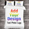 ZZTBQ Personalisierte Bettwäsche Sets 135x200cm personalisierbar mit Foto und Wunschtext Personalisierte Bettbezug Geschenke für Vater,Mutter, Kinder,Haustiere,Freunde oder Paare