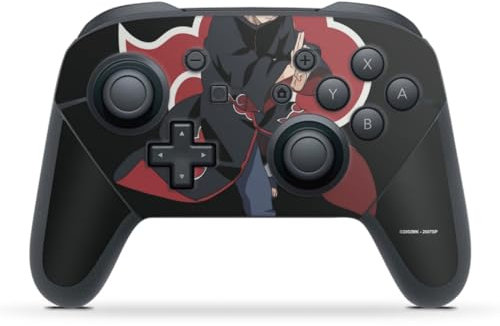 DeinDesign Skin kompatibel mit Nintendo Switch Pro Controller Folie Sticker Itachi Uchiha Offizielles Lizenzprodukt Naruto Shippuden