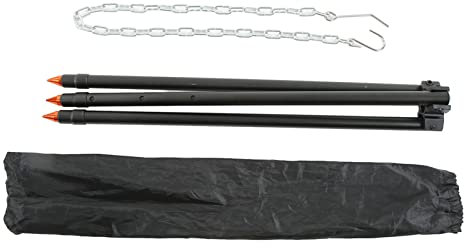 Camping Tripod, Campfire Cooking Dutch Oven Tripod Adjustable Grill Tripod Cooker Campfire Grill Stand Tripod Grilling Set Cooking Lantern Tripod for Outdoor Travel