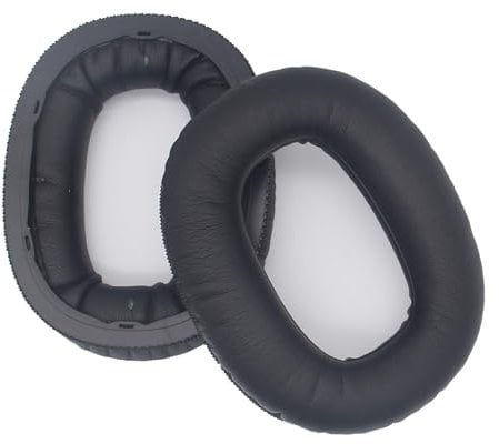 INF Cuscinetti auricolari per MARSHALL Monitor II ANC 2, vestibilità perfetta, pelle proteica di alta qualità per un maggiore comfort, isola efficacemente il rumore esterno, nero
