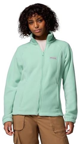 Columbia Womens Benton Springs Full Zip Fleece Jacket, New Mint, 3X