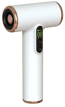 Kabelloser Haartrockner mit Digitalem Bildschirm, 15.000 MAh, 3 Einstellbare Geschwindigkeiten und Temperaturen, Wiederaufladbar, USB, Tragbar, Kleiner Fön für Wohnheim, Camping,