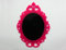 Cadre photo rose rococo moderne - Cadre photo ovale baroque