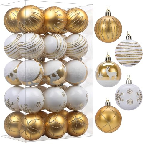 SHareconn Christmas Tree Baubles 30pcs
