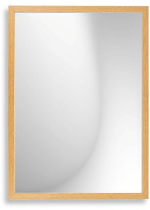 Infantasie 'Claudia' Wandspiegel 60x80 cm Spiegel mit Rahmen | Eiche Windsor | Moderner Spiegel mit Holzrahmen | Inkl. Wandmontagematerial - Montage vertikal oder horizontal