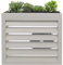 Mendler Verkleidung für Klimaanlage/Wärmepumpe HWC-O43, Abdeckung Schutzgitter Pflanzkasten, Metall 80x90x38cm - grau-weiß
