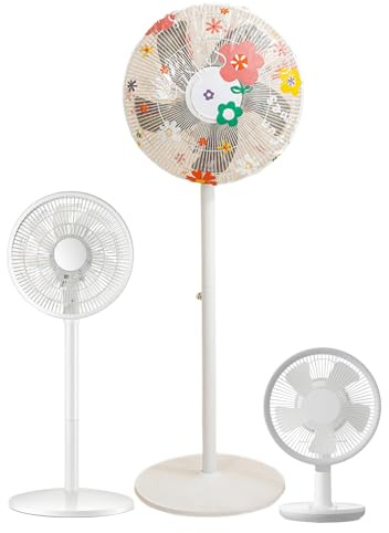 Ungtyb Staubschutz für Ventilatoren, wasserdicht, rostfrei, Sonnenblumen-Dinosaurier, faltbare Ventilator-Schutzhülle, für Innenbereich, Haushalt, Schreibtisch, Boden, Büro, Wohnzimmer, Haushalt
