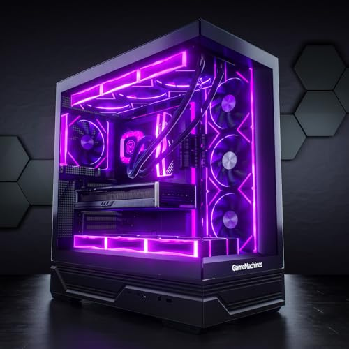 GameMachines Apex - Gaming PC - Wasserkühlung - AMD Ryzen 7 5700X - NVIDIA RTX 5060 Ti 8GB - 1000GB SSD - 32GB DDR4 (Nicht RGB) - ASUS ROG Strix Mainboard - WLAN - Windows 11 Pro