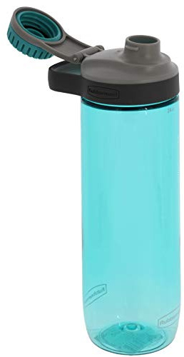 Rubbermaid Leak-Proof Chug Water Bottle, 24 oz, Aqua Waters