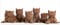 wandmotiv24 Leinwandbild Portrait von sechs braunen britischen Kätzchen 100x40cm (BxH) M1022