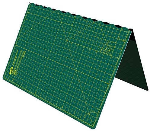 ANSIO Craft Cutting mat A2 Self Healing Foldable Cutting Mat - Quilting, Sewing, Scrapbooking, Fabric & Papercraft - Imperial 23 Inch x 17 Inch - Green