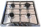 Piano cottura LAREL 848X 4 fuochi gas METANO o GPL incasso INOX valvolato acc. elettronica