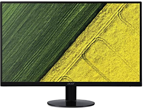 acer SA240YAbi Monitor PC, FreeSync, 23,8, Display IPS Full HD, 75 Hz, 4 ms, 16:9, VGA, HDMI 1.4, Lum 250 cd/m2, Schermo PC con Contrasto 100M:1, Lum 250 cd/m2, Cavo VGA Incluso, Nero