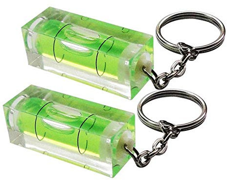 ButterFoxearphonesFliyeong Mini Spirit Level Keyring Keychain Tool DIY Gadget Novelty gift Mini spirit level 2 pack…