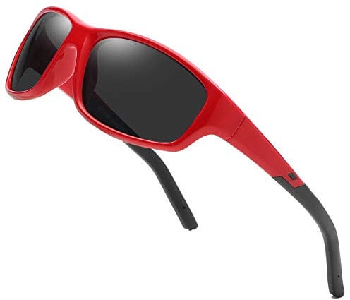 DUCO Sonnenbrille für Kinder Polarisierte Sonnenbrille Jungen & Mädchen mit Flexible Gummi UV400 Schutz Für Alter 5-12