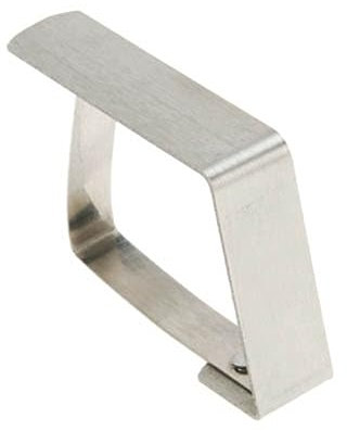 Venilia 54201 Clip fermatovaglia inox, porta tovaglie, Argento, 1,5-3 cm, Confezione da 4 pezzi