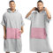 HOMELEVEL Badeponcho Damen und Herren - Surf Poncho aus 100% Baumwolle - Tuch für Erwachsene - Unisex Bademantel - Badetuch mit Kapuze