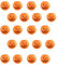 20 Stück Halloween Papier Laternen, 20 cm Kürbis Papierlaterne Jack-O-Laterne für Junge Mädchen Kinder Halloween Party Hochzeiten Garten Schlafzimmer Dekoration