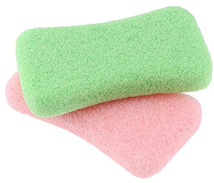 Bimsstein 2er Pack Fußfeile & Scrubber Kallusentferner für Füße Und Hände, B