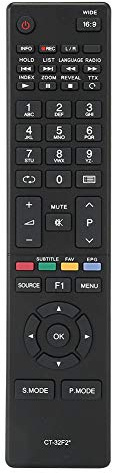 VBESTLIFE CT-32F2 TV-Ersatzfernbedienung für 49S2650 55S2640 65S2650(Schwarz)