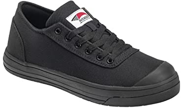 Avenger Blade Work Shoe by FSI Oil Resistant, Slip Resistant, Safety Toe Cap, EVA Midsole, Rubber Outsole, Low Top, A323 - Black/Black Size 10 Medium Width