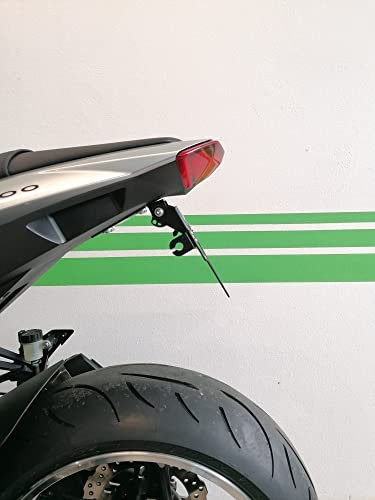 Kennzeichenhalter GroFaTec EVO für Kawasaki Z1000 Bj 10-13 TypD Kennzeichenträger z1000 Nummernschild Träger Halter kurzes Heck Heckumbau Porta Targa