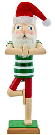Yoga Santa Nussknacker
