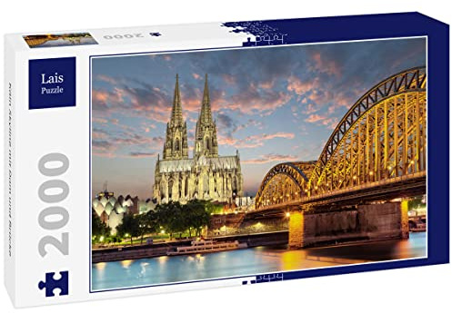 Lais Puzzle Köln Skyline mit Dom und Brücke 2000 Teile