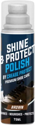 Shine & Protect | Sofort-Schuhcreme 75 ml mit Schwammapplikator | Hochglanzpflege für Leder- & Synthetikschuhe | Stellt Farbe & Glanz wieder her | In Schwarz, Braun & Neutral erhältlich