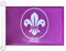 AZ FLAG Bootsflagge Pfadfinder Violett 45x30 cm, Aussenverwendung - Pfadfinderbewegung Bootsfahne Aus Gestricktem Polyester Mit Plastikringen