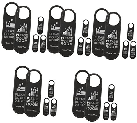 Ciieeo 25 Pièces Liste De Porte Double Face Ne Pas Déranger Signe Ne Pas Déranger Signes S'Il Vous Plaît Faire Signe De Chambre Hôtel Porte Cintre Porte D'Entrée Double Porte En Cuir