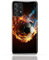 KX-Mobile Handyhülle für Samsung Galaxy A14 5G Hülle aus Silikon/TPU für die Rückseite mit Motiv 3535 Fußball Feuer Blauer Rauch