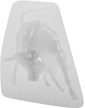 HEMOTON 1stk Stier Fondant Form Donutformen Aus Silikon Tierische Plätzchenformen Silikonformen Für Rinder Kuh Backform Kuh-fondant-form Kuh Schokolade Kieselgel 3d Werkzeug Backen