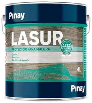 LASUR SATINADO - Protecteur en bois, teinte bois, protecteur en bois intérieur et extérieur - PINAY (4 L, PINO MIEL)