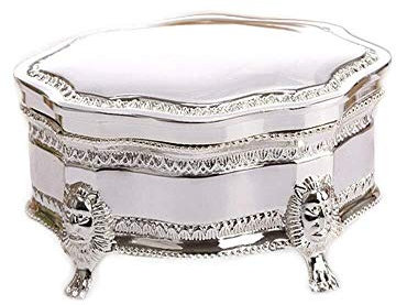BONOOL Schmucktruhe, Vintage-Schmuckkästchen für Ring, Halskette, Armband, Mini-Schmuck-Organizer im Prinzessinnen-Stil, Schmuckkästchen für Damen