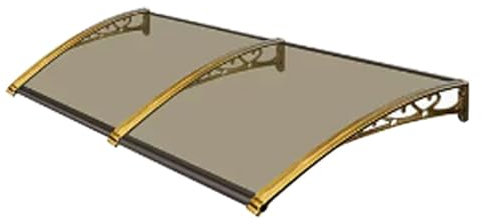 Pensilina della Porta Anteriore,Tenda della Finestra della Famiglia,Baldacchini del Tetto,Pensilina Modulabile Tettoia Fissa della Protezione solare,60/80/100/120cm (120x100cm/47x39)