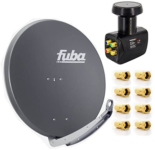 Premium X Fuba DAA 850 A SAT-Anlage Anthrazit mit Quad LNB
