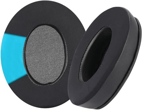 MC magic cushion Replacement Cooling-Gel Ear Pads for HyperX Cloud 1/2、Alpha,Alpha S/Cloud Flight/Flight S/Stinger、Stinger S、Stinger core/High-Density, Shock-Absorbing Foam,Ice Silk Fabric (Black)