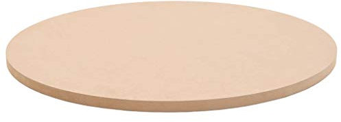 Homgoday Tischplatte, Ersatztischplatte, Holztischplatte, Ersatzplatte Holz Platte für Gartentisch Kaffeetisch Esstisch Esstischplatte Rund MDF 600x18 mm