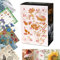 Adventskalender mit 72 Servietten im Vintage-Stil. Motive von Papierservietten Blumen Winter Weihnachten Vintage mit 24 verschiedenen Motivservietten. Auch für Decoupage und Serviettentechnik 33x33cm