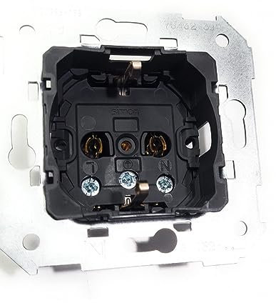 SIMON 75 Base Enchufe Bipolar con T.T. Lateral 16A