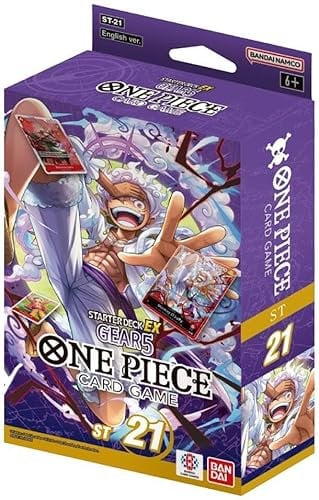 One Piece TCG Starter Deck EX: Gear 5 (ST21) - 51 Cartas, Mangas, Paquete de bonificación