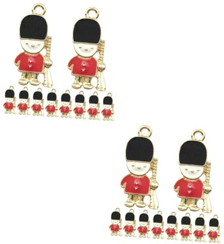 Zerodeko 2 Sätze Nussknacker Zubehör Charms Für Die Herstellung Von Armbändern Kit Zur Herstellung Von Perlenarmbändern Reize Haaraccessoires Hair Jewellery DIY -schmuckzubehör 10 Stück * 2